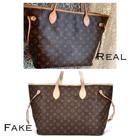 real vs fake louis vuitton neverfull bag|louis vuitton knockoff bags.